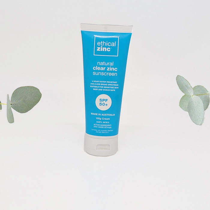 Ethical zinc - Natural Clear Zinc Sunscreen 100g