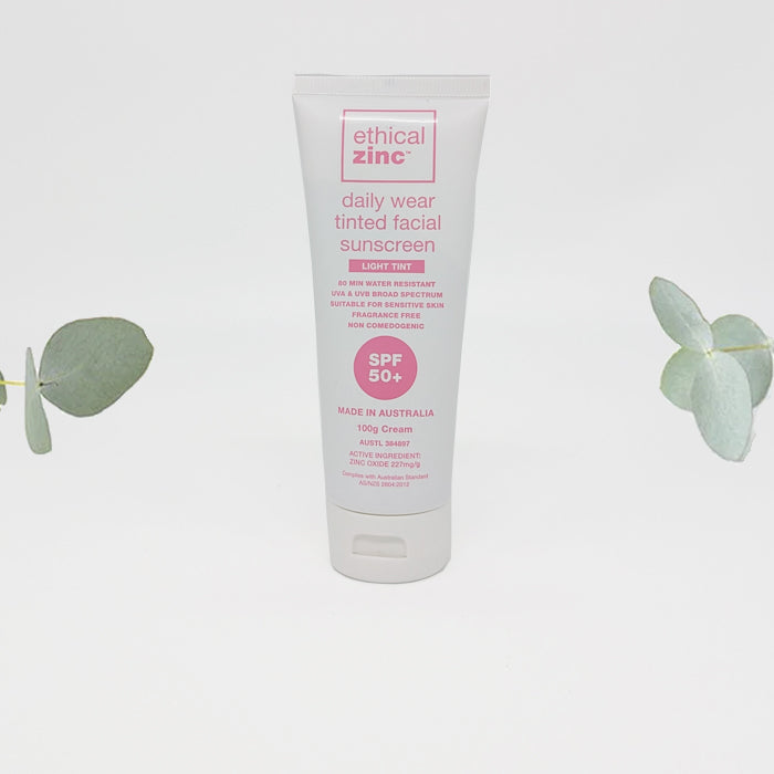 ethical zinc - Ttinted Facial Sunscreen - Light Tint 100g