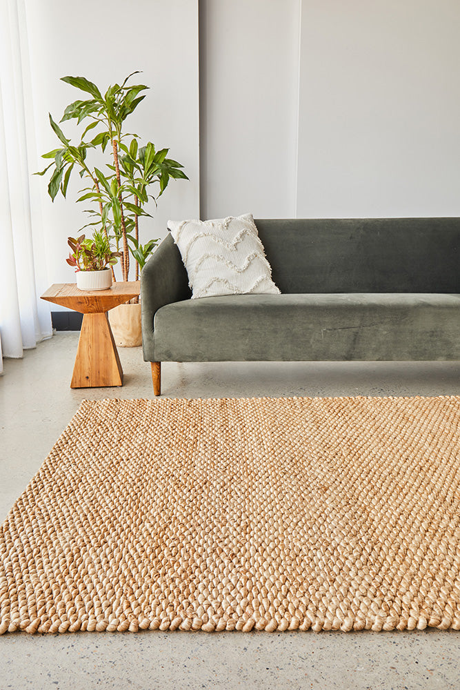 Handloomed Harmony Natural Jute Rug