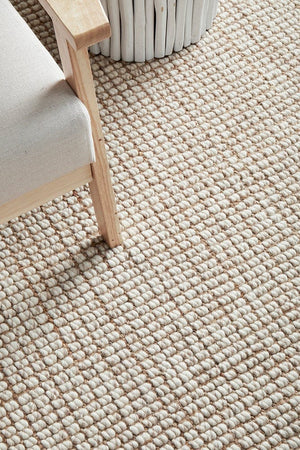 Natural Wool and Jute-Rug