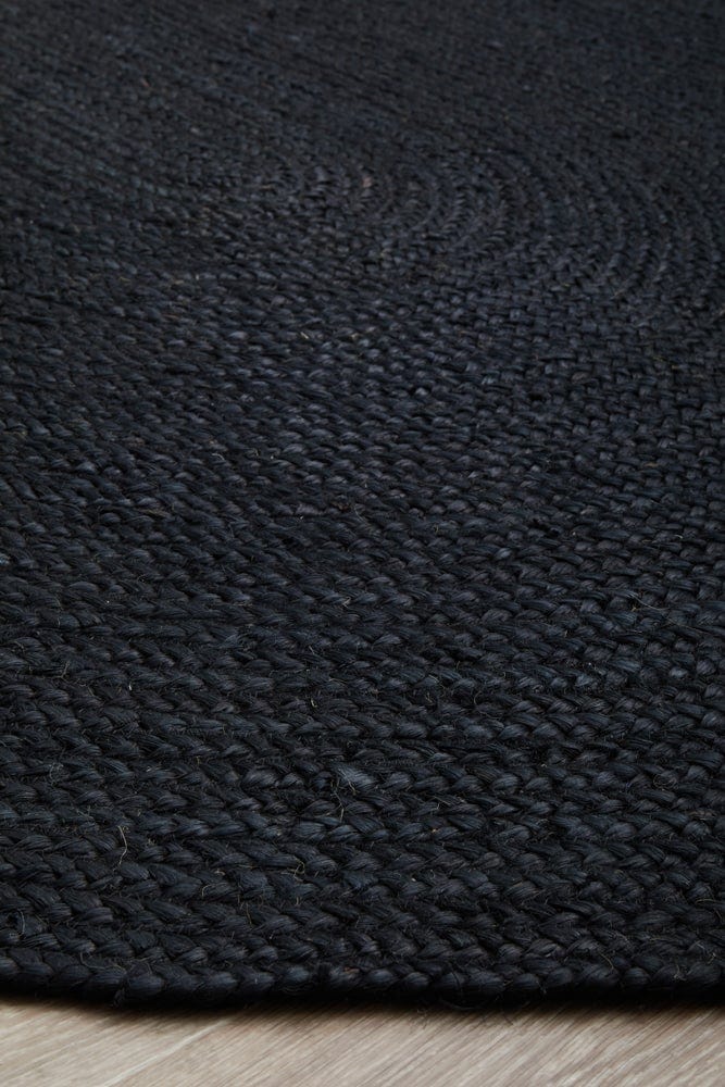 Vivi Black Oval Rug