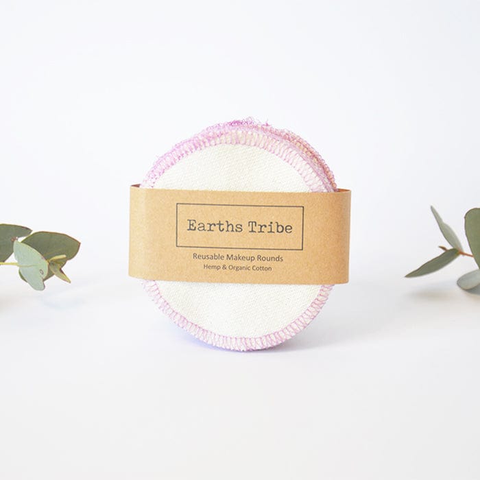 Reusable Makeup Remover Pads Hemp And Organic Cotton 10 Pack Lavender Beeco 0120