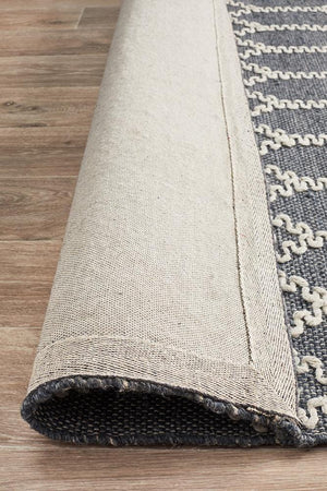 Ramo Tribal Trellis Rug Rustic Blue