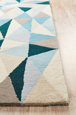 Atic Pure Wool 901 Turquoise Rug