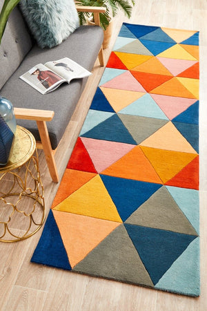 Atic Pure Wool 905 Multi Runner Rug