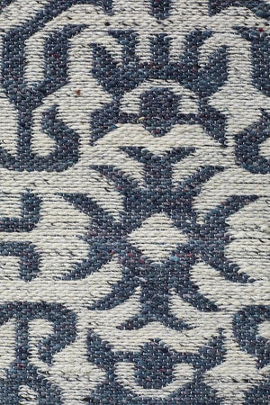 Kian Handwoven Natural Silver Navy Rug