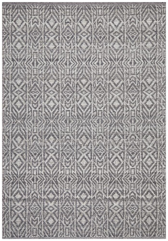 Sammy Handwoven Natural Graphite Cobolt Rug