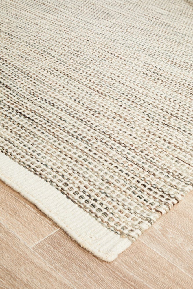 Navia Flat Weave Natural Wool Rug