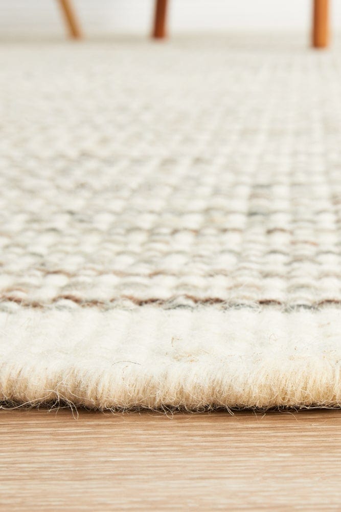 Navia Flat Weave Natural Wool Rug